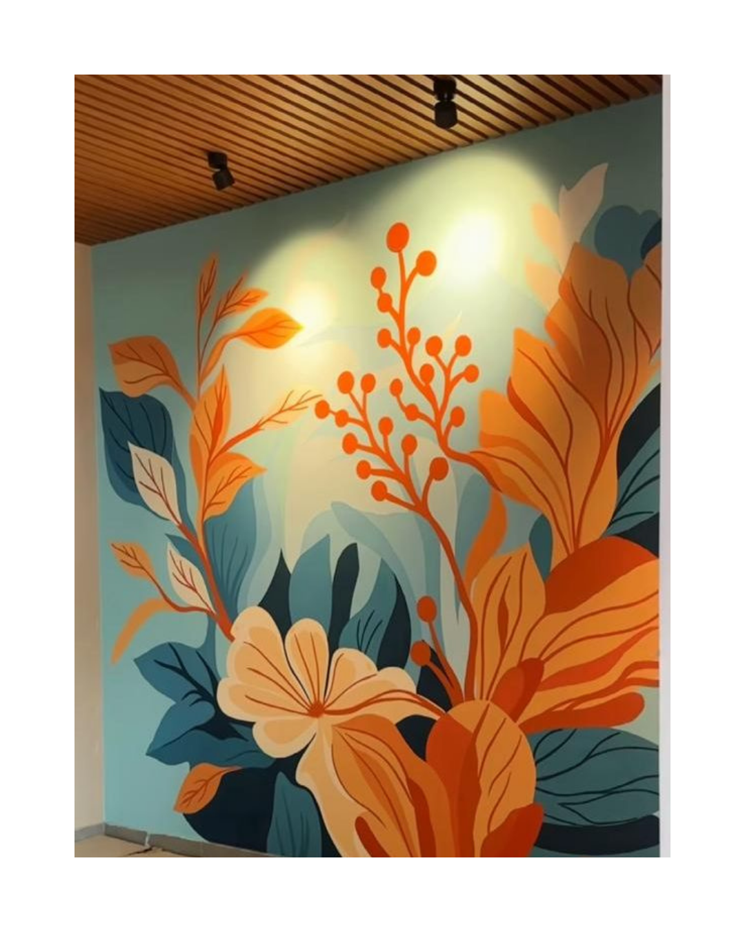 wall mural design idea by oikar studio for hotel; resort, banquet