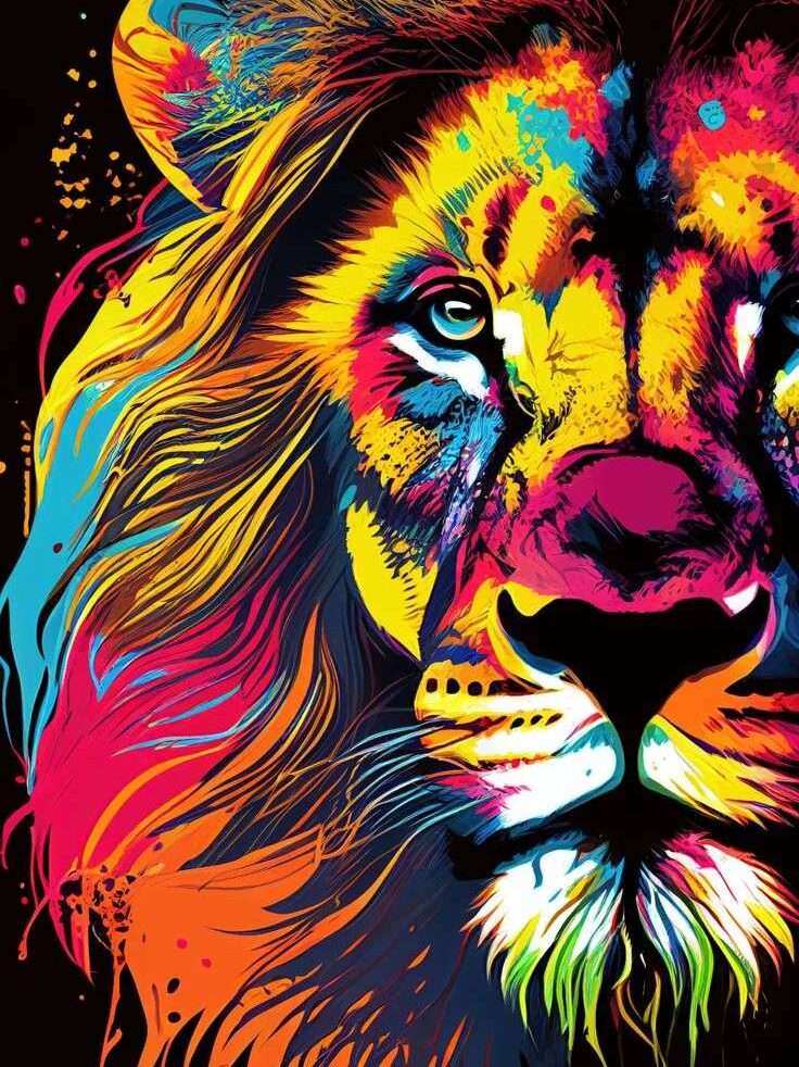 pop art on animal for accent wall with balance your confidence according to vastu