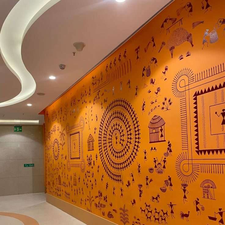 Worli folk art by oikar studio