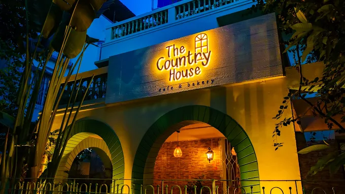 Exterior view of Country House Café in Salt Lake Kolkata, showcasing the location where Oikar Studio designed a custom wall mural