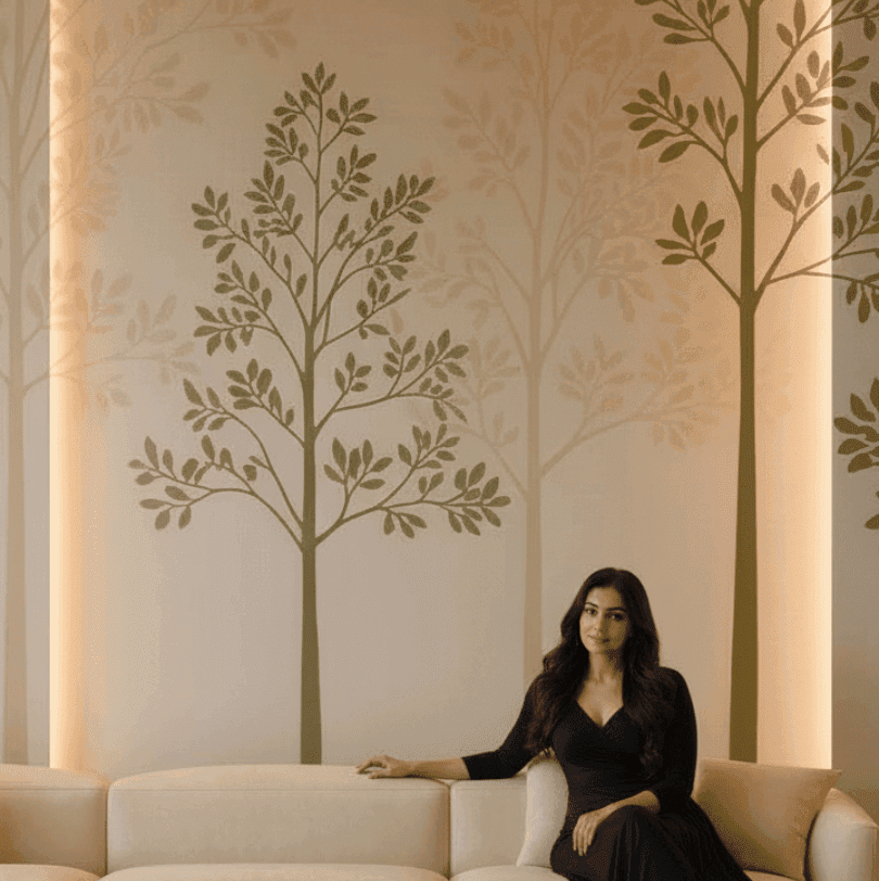 Wall luxury mural painting