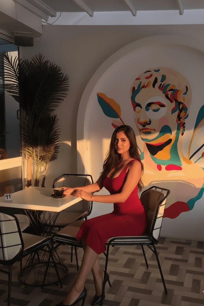 Luxury interior mural painting with handcrafted detailing