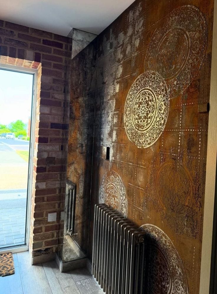 Hand Painted Metallic Wall Textures