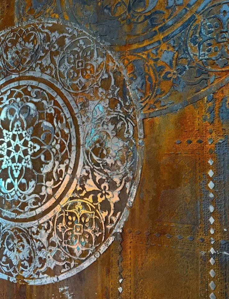 Hand Painted Metallic Wall Textures