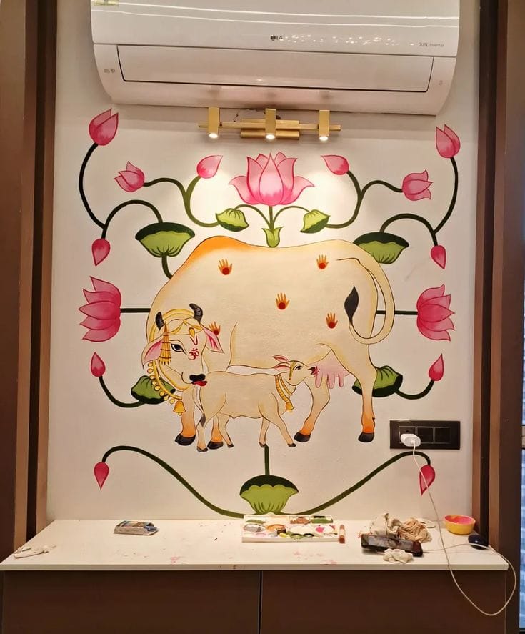 Pichwai Style Wall Murals February 2026 in Contemporary Homes