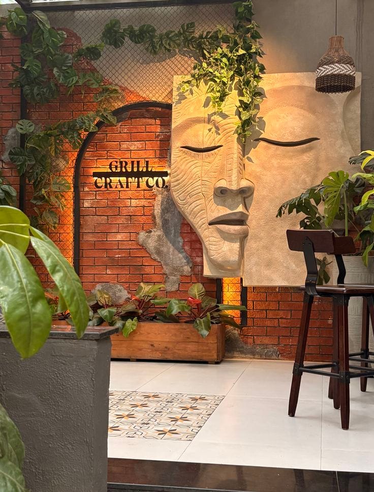 Artistic Wall Branding for Boutique Offices