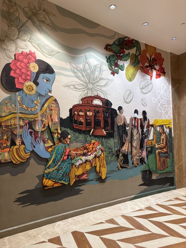 Oikar studio is the best mural painter in Kolkata