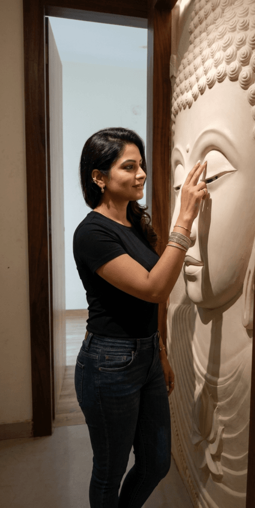 Buddha Wall Relief Mural by Oikar Studio 