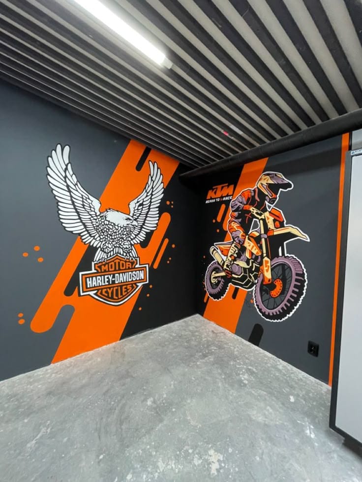 Showroom Wall Painting
