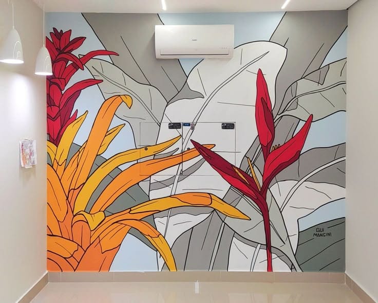 villa wall mural ideas