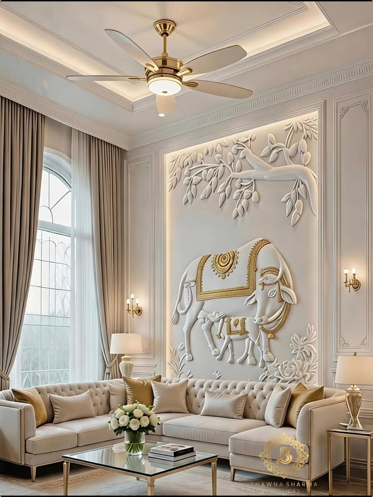 DIY 3D relief mural