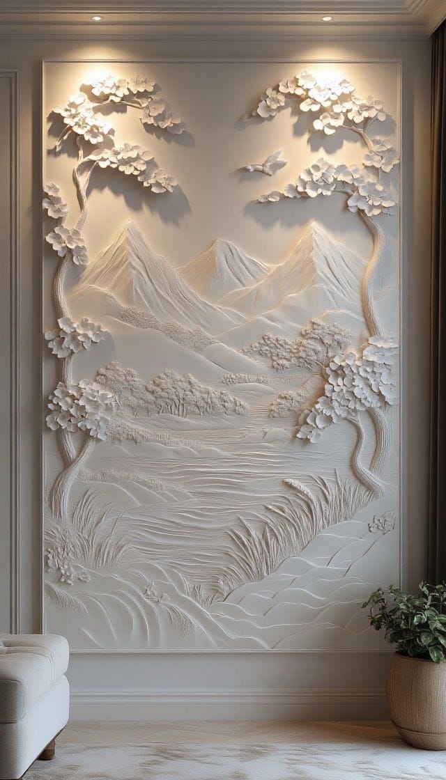 How Do You Seal and Protect Delicate Relief Artwork on Walls