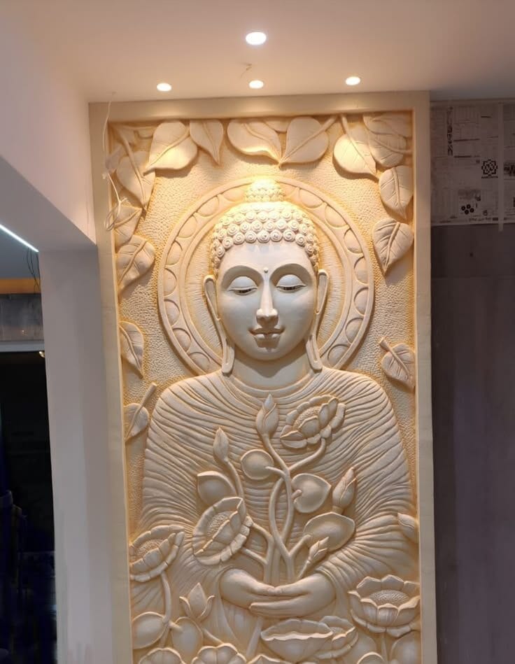 DIY 3D relief mural