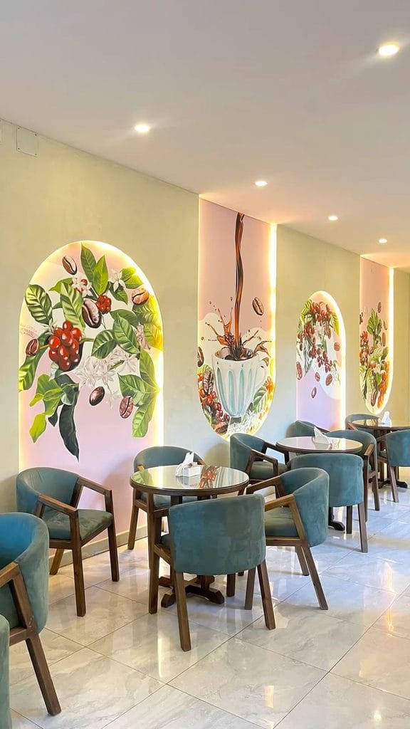 wall decor for cafe
