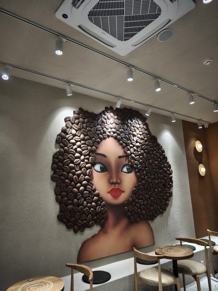 wall decor for cafe