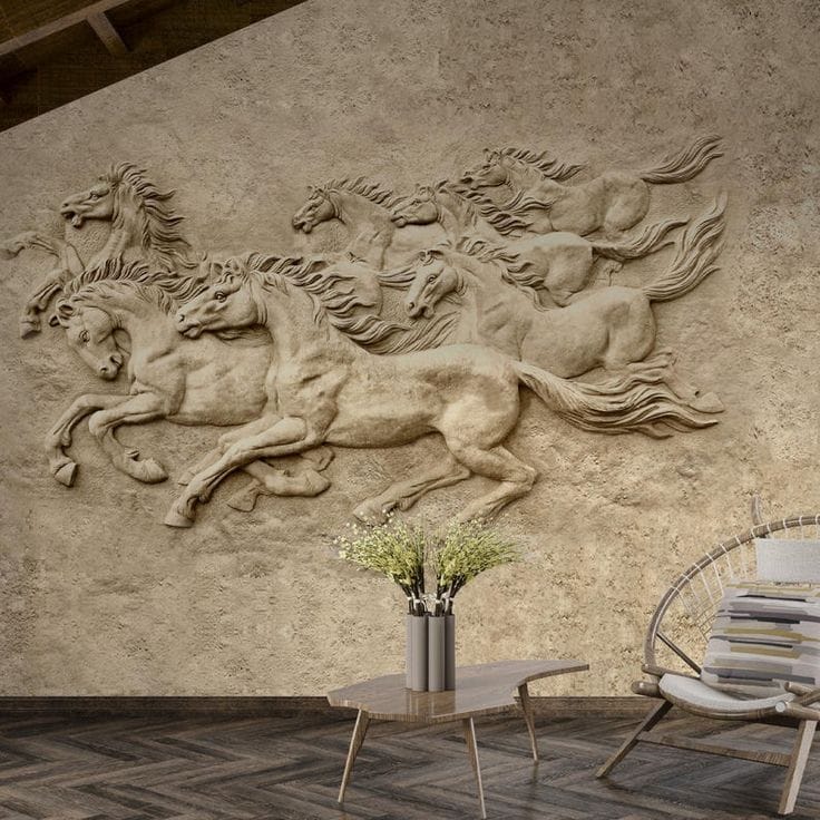 horse mural