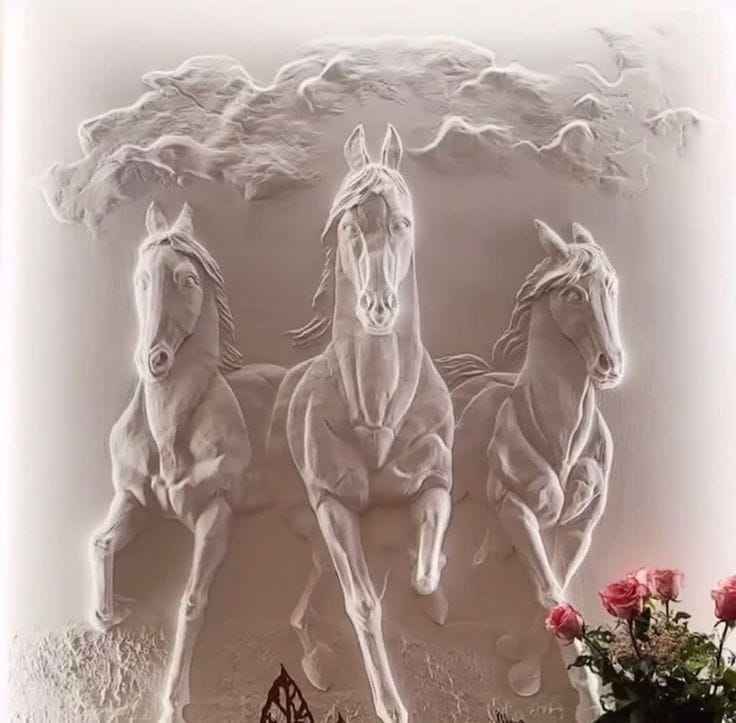 horse mural